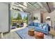 Cozy living room with modern decor and access to a charming outdoor space at 4021 S Teller St, Lakewood, CO 80235