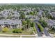 An aerial view showcasing the buildings within the community and well maintained landscaping throughout at 7422 S Quail Cir # 1624, Littleton, CO 80127