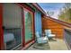 Relaxing patio with comfortable seating, perfect for enjoying the outdoors at 200 Primrose Path # 11, Breckenridge, CO 80424