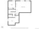 Floorplan of the basement level, featuring the bedroom, recreation room, and utility at 900 Eldorado Ln, Louisville, CO 80027
