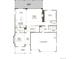First-floor floor plan featuring a gourmet kitchen, great room, dining room, and three-car garage at 5617 Riverbend Ave, Firestone, CO 80504