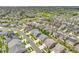 Expansive aerial shot highlights numerous homes nestled in a well-planned community at 23895 E Rocky Top Pl, Aurora, CO 80016