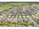 Wide aerial view showcasing the orderly street layout and beautiful houses in a suburban neighborhood at 23895 E Rocky Top Pl, Aurora, CO 80016