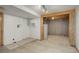 Unfinished basement with laundry hookups and storage space at 9877 Grove St # C, Westminster, CO 80031