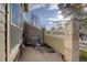 Private patio with brick wall and access from the house at 9877 Grove St # C, Westminster, CO 80031