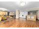 Large lounge space with contemporary seating arrangements, a bar, and entertainment options at 1020 15Th St # 15K, Denver, CO 80202