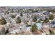 Community aerial shot featuring roofs of homes with trees and landscaping at 5421 E Prescott Ave, Castle Rock, CO 80104