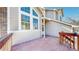 Inviting front porch with painted wood deck offering a cozy entrance to this home at 5421 E Prescott Ave, Castle Rock, CO 80104