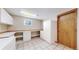 Laundry Room showcasing lots of storage, folding table and tile floors at 5421 E Prescott Ave, Castle Rock, CO 80104