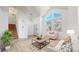 Bright living room with vaulted ceilings, modern decor, and large windows offering ample natural light at 5421 E Prescott Ave, Castle Rock, CO 80104