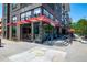 Street-level view of Stoley's restaurant, featuring glass windows and signage at 1495 Vrain St # 110, Denver, CO 80204