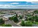 Urban neighborhood showing proximity to industrial and commercial zones from above at 1231 W Radcliff Ave, Englewood, CO 80110