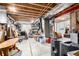 Spacious unfinished basement featuring exposed ductwork and ample room for storage and customization at 7234 S Kellerman Way, Aurora, CO 80016