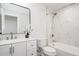 Sparkling bathroom featuring a tub, shower, and vanity with modern fixtures and a bright, clean aesthetic at 7195 S Yantley Way, Aurora, CO 80016