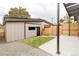 The backyard features a modern shed and a well-maintained lawn at 4322 Quivas St, Denver, CO 80211