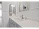 Close up of the bathroom vanity, sink, and fixtures at 1632 W Canal Cir # 924, Littleton, CO 80120