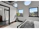 Cozy bedroom with unique windows that provide nice views and plenty of sunlight at 2715 Blake St # 304, Denver, CO 80205