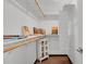 This closet features shelving and a cabinet for storing and organizing clothes and other items at 2715 Blake St # 304, Denver, CO 80205