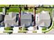 Aerial view of the property in its neighborhood setting, showcasing lawn and nearby homes at 15920 Buffalo Run Dr, Commerce City, CO 80022
