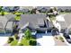Beautiful neighborhood aerial view of homes with manicured lawns and green space at 15920 Buffalo Run Dr, Commerce City, CO 80022