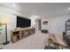 Finished basement rec room with ample space and media center at 10092 Flower St, Broomfield, CO 80021