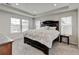 Spacious main bedroom featuring tray ceilings, large windows, and a grand headboard at 8071 Tabor St, Arvada, CO 80005
