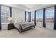 Primary bedroom features bright natural light, scenic views, and an inviting decorative bed at 1931 Marlowe W Cir, Erie, CO 80516