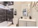 Stylish bathroom with tub, sleek fixtures, and decorative accents at 272 Balsam Ave, Brighton, CO 80601