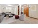 Finished basement featuring an open living space with neutral colors and recessed lighting at 1101 Spruce St, Louisville, CO 80027