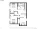 Basement floor plan showing the layout of bedrooms, bathroom, and Gathering room at 1101 Spruce St, Louisville, CO 80027