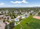 Aerial neighborhood showcasing nearby aquatics park and baseball field at 2006 E 97Th Ave, Thornton, CO 80229