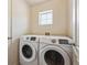 Convenient laundry room with a side-by-side washer and dryer for efficient chore management at 9654 Martin Luther King Jr Blvd, Denver, CO 80238
