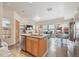 Open concept kitchen flows into the living room and dining area, great for entertaining at 9654 Martin Luther King Jr Blvd, Denver, CO 80238