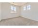 Well-lit bedroom with plush carpeting and large windows offering great views at 3979 Descent St, Castle Rock, CO 80108