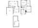 Complete floorplans: basement, first floor, and second floor layout showcasing dimensions at 5441 Lynx St, Frederick, CO 80504