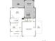 First floor plan boasting a gourmet kitchen, great room, sunroom, flex room, mud room, and two car garage at 283 Wooten Ave, Brighton, CO 80601
