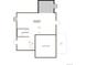 Basement floor plan showing an unfinished basement with an unexcavated portion and bathroom pre-plumbing at 283 Wooten Ave, Brighton, CO 80601