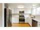Modern kitchen featuring stainless steel appliances and white cabinets at 405 Cypress St, Broomfield, CO 80020