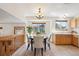 Bright Dining Room featuring wood flooring and chandelier lighting at 9652 Cove Creek Dr, Highlands Ranch, CO 80129