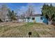 Cozy home with a spacious front yard, featuring mature trees and simple landscaping at 1108 Roslyn St, Denver, CO 80220