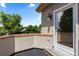 A cozy outdoor balcony featuring a beautiful backyard view at 1172 S Steele St, Denver, CO 80210