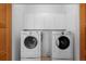 Bright laundry room equipped with modern washer and dryer units at 1172 S Steele St, Denver, CO 80210