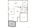 Unfinished basement plan with recreation room, flex room, bedroom, bathroom, and storage at 9147 Ironwood St, Highlands Ranch, CO 80129