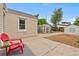 Spacious backyard featuring a detached garage at 936 Utica St, Denver, CO 80204