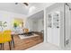 Inviting living room featuring hardwood floors, white walls, modern furniture, and natural light at 936 Utica St, Denver, CO 80204