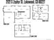 Floor plan displaying layout and dimensions of each level at 2122 S Zephyr St, Lakewood, CO 80227