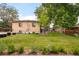 Expansive backyard featuring a well-maintained lawn and lush greenery, perfect for outdoor activities at 2849 E Cresthill Ave, Centennial, CO 80121