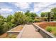 Unique backyard landscape featuring terraced garden beds and gravel walkway to enjoy outdoor space at 2849 E Cresthill Ave, Centennial, CO 80121