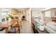 Open-concept living space with a seamless flow between the kitchen, dining, and living areas at 2849 E Cresthill Ave, Centennial, CO 80121