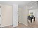 Bright kitchen space featuring a pantry with views of the dining area at 128 S Lowell Blvd, Denver, CO 80219